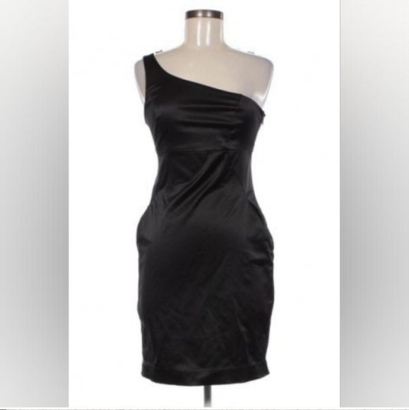 Miss Sixty Dresses & Skirts - Miss Sixty Italy Satin One Shoulder Cocktail Dress